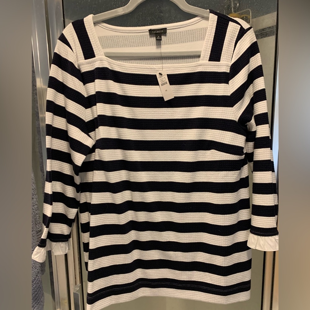 Talbots square neck shirt